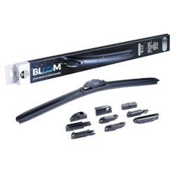 Pióro wycieraczki BLOOM M10 500 mm / 20  bezszkieletowe, 10 adapterów