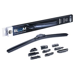 Pióro wycieraczki BLOOM M10 530 mm / 21  bezszkieletowe, 10 adapterów