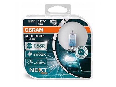 Żarówki OSRAM H11 12V 55W PGJ19-2 Cool Blue Intense, Next Generation, +100%, 2 szt.