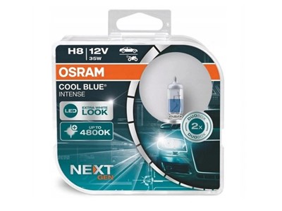 Bulbs OSRAM H8 12V 35W PGJ19-1 Cool Blue Intense, Next Generation, +100%, 2 pcs 