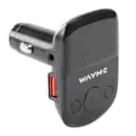 WAYME FM transmitter 12/24V + USB QC3.0 + Auto-ID, voltmeter & HandsFree
