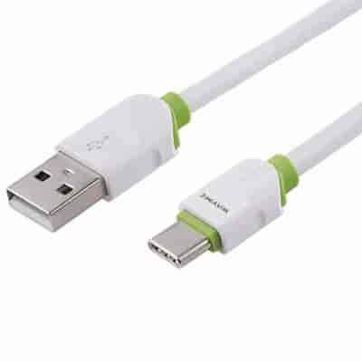 WAYME Charging & synchronisation cable , silicone round, 100 cm, USB> USB-C