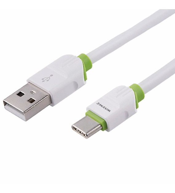 WAYME Charging & synchronisation cable , silicone round, 100 cm, USB> USB-C