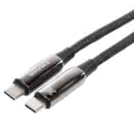 WAYME Charging and sync cable, braided microfiber, 100 cm, USB-C > USB-C PD, max 240W
