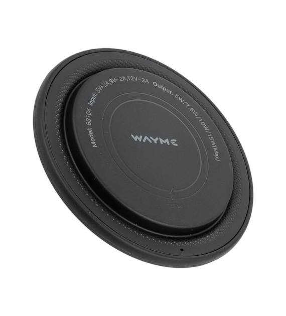 WAYME Ładowarka bezprzewodowa 15W z gniazdem USB-C + kabel zasilający
