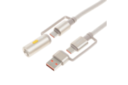 WAYME WAYME Lade- und Synchronisationskabel USB + USB-C > USB-C + Zigarettenanzünderbuchse