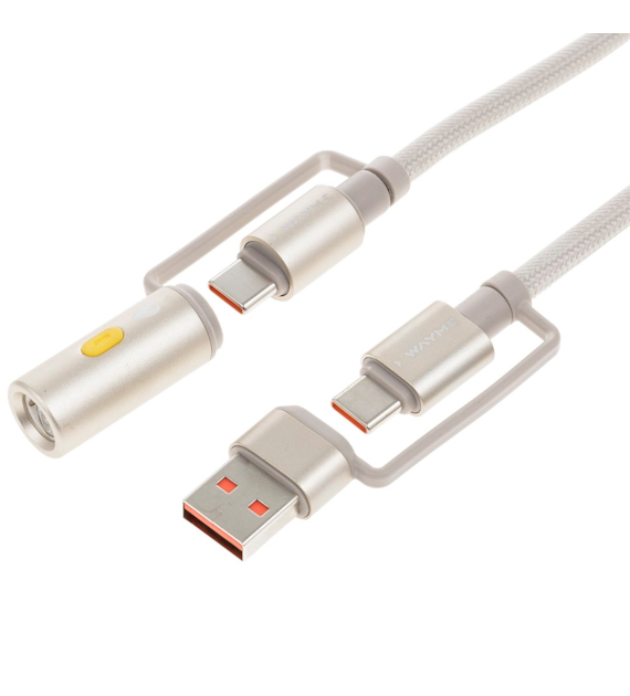WAYME charging and sync cable USB + USB-C > USB-C + cigarette lighter plug