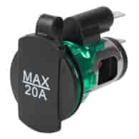 Gniazdo elektryczne EURO, 12/24V, 20A max
