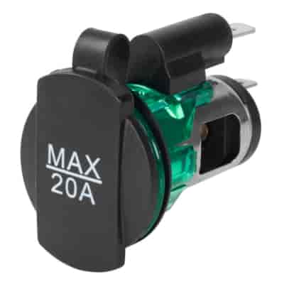 EURO-Steckdose, 12/24V, 20A max