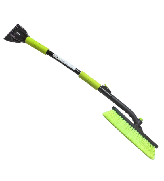 Szczotko-skrobaczka teleskopowa 90 - 125 cm, obrotowa szczotka, miękki uchwyt