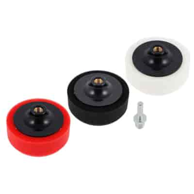 Gąbki polerskie 3 w 1 + adapter