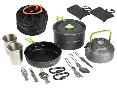 Batterie de cuisine pour camping, 15 él.