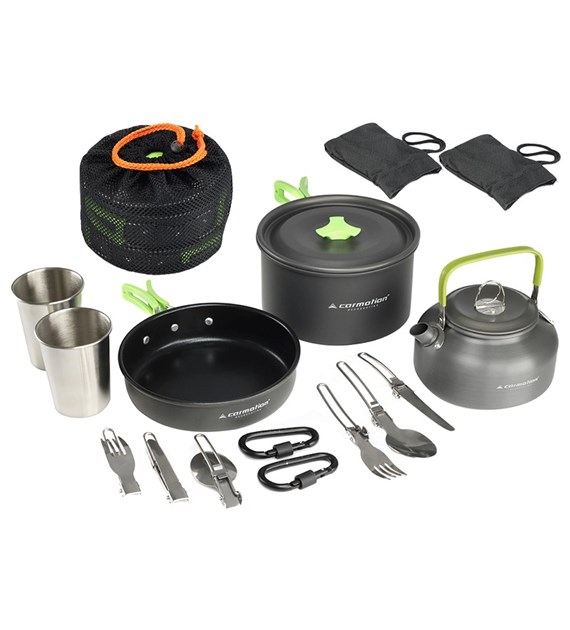 Camping cookware set, 15 el.