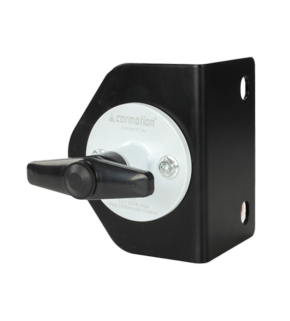 Battery switch with mounting bracket, max 300A