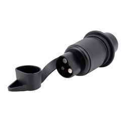 Wtyczka gniazda przyczepy 3 PIN, plastikowa, luz