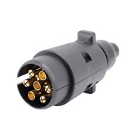 Wtyczka gniazda przyczepy 7 PIN, plastikowa, luz