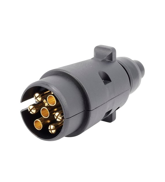Wtyczka gniazda przyczepy 7 PIN, plastikowa, luz