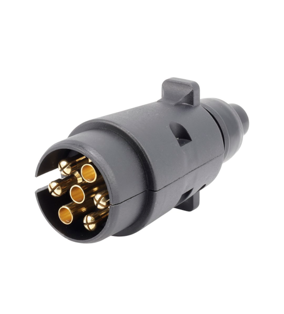 Plastic 7-pin trailer plug, loose