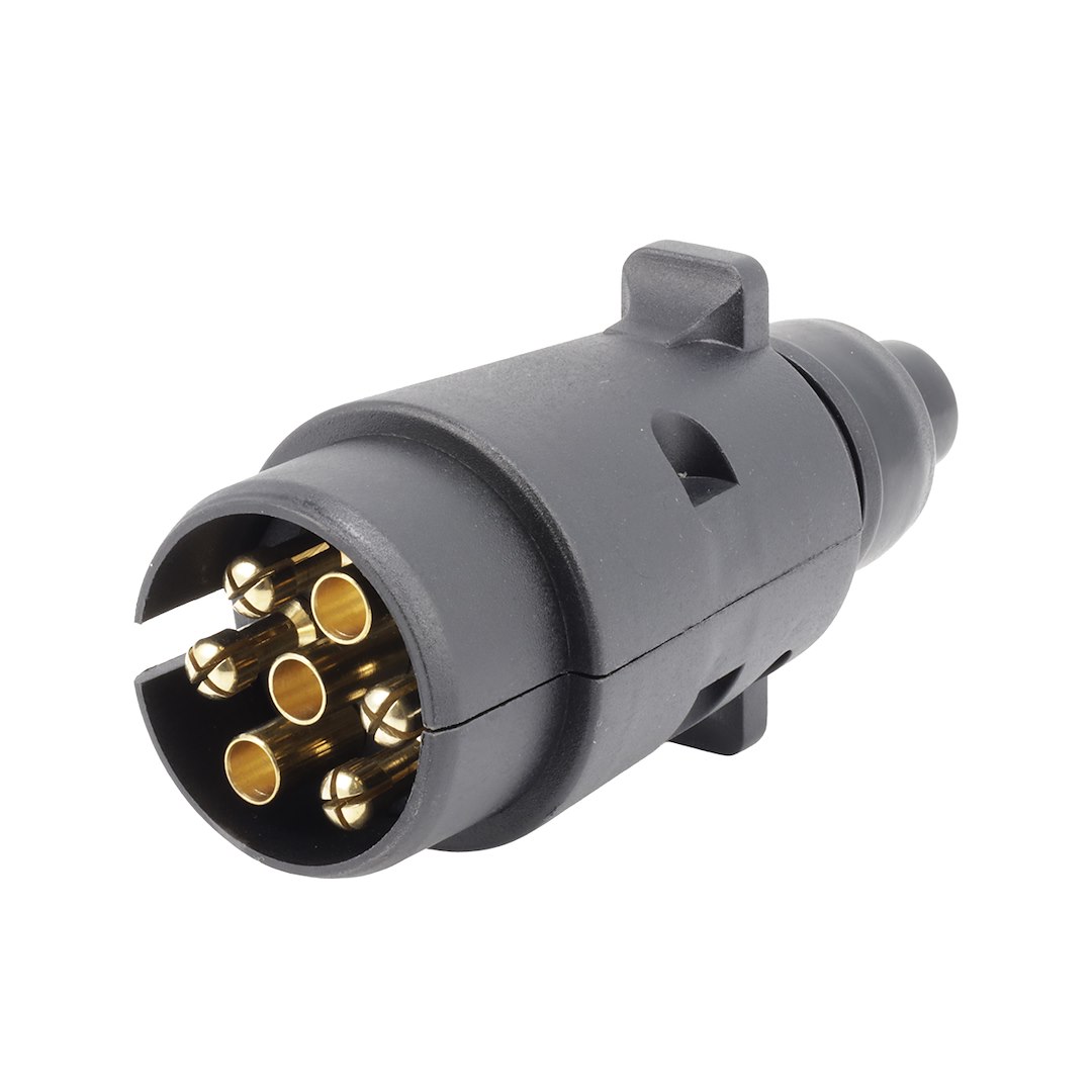 Wtyczka gniazda przyczepy 7 PIN, plastikowa, luz