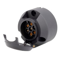 Gniazdo przyczepy 7 PIN, plastikowe, luz