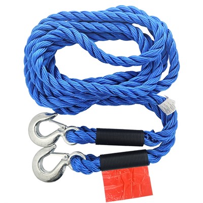 Tow rope up to 5000 kg GVW, braided, with hooks, 5 m, Heavy Duty