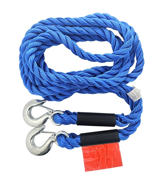 Tow rope up to 5000 kg GVW, braided, with hooks, 5 m, Heavy Duty