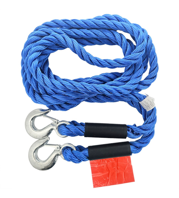 Abschleppseil zGG bis 5000 kg, geflochten, mit Haken, 5 m, Heavy Duty