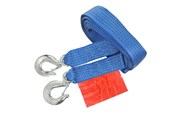 Tow rope up to 5000 kg GVW, tape type, with hooks, 5 m, Heavy Duty