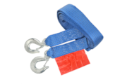 Tow rope up to 5000 kg GVW, tape type, with hooks, 5 m, Heavy Duty