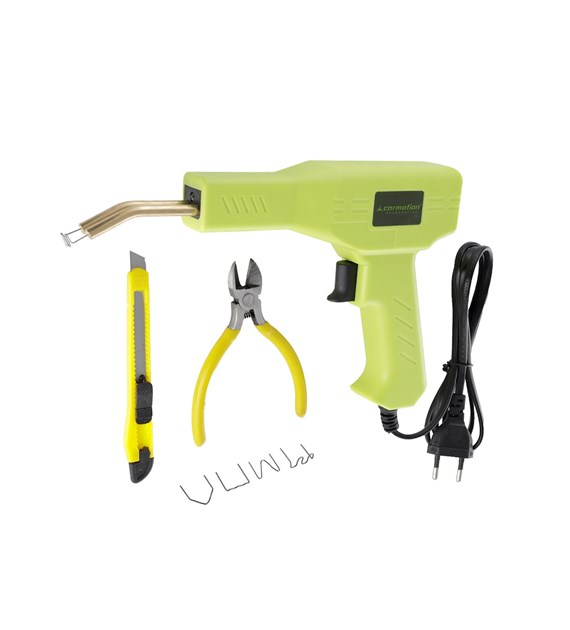 Zgrzewarka - zszywarka do plastiku 50W + 200 zszywek, obcęgi i nożyk