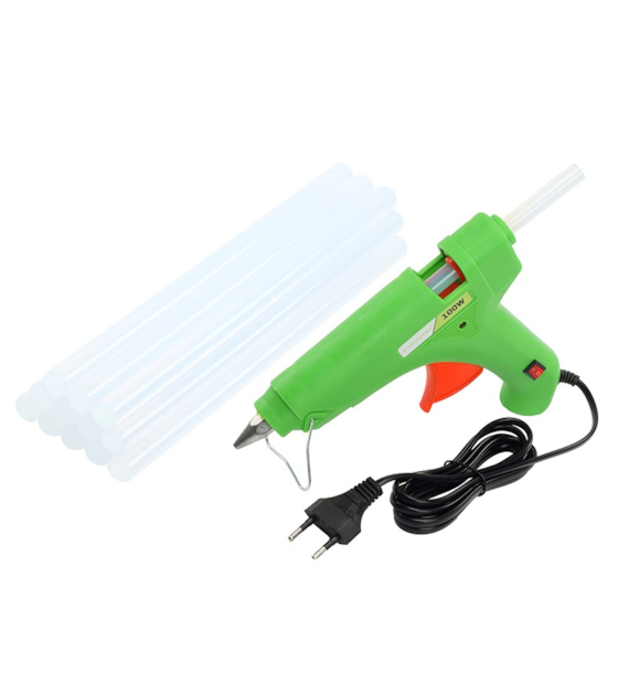 Pistolet do kleju na gorąco 100W + 12 wkładów
