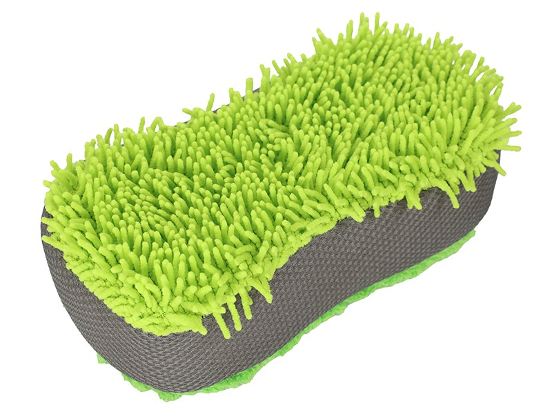 Soft microfiber sponge, mesh and fine chenille, 23x12x6 cm