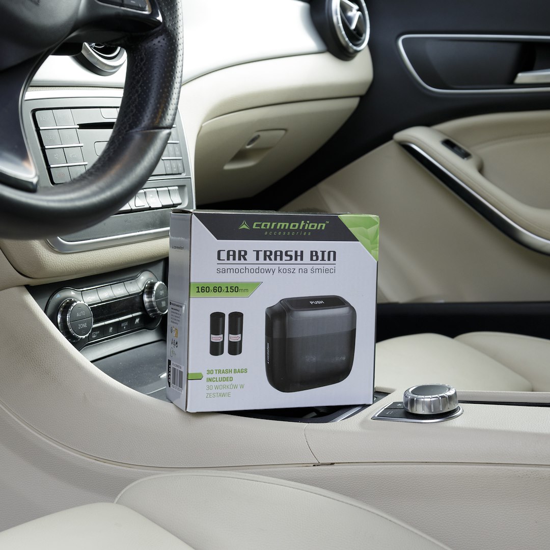 Car trash bin with bags, 1 L