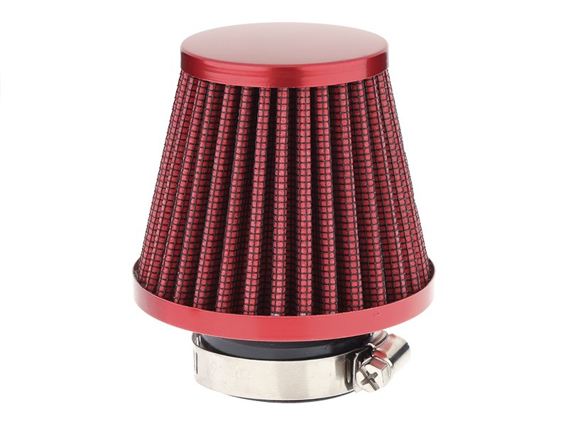 Conical air filter 74x62x51 mm, red