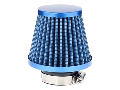 Conical air filter 74x62x51 mm, blue