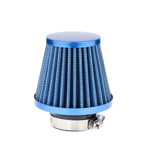 Filtre à air conique 74x62x51 mm, bleu