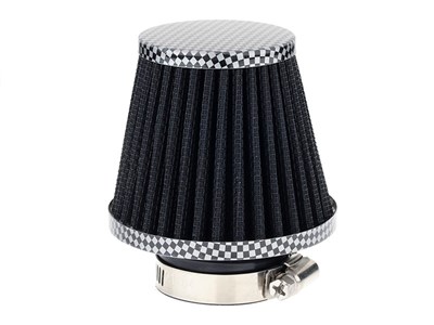 Conical air filter 74x62x51 mm, black/carbon