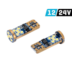 Żarówka VISION W5W (T10) 12/24V 18x 2016 SMD LED, CANBUS, biała, 2 szt.