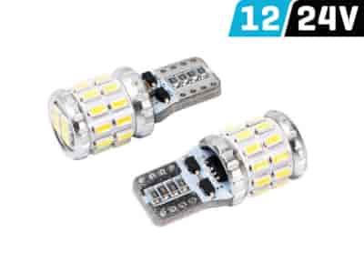Ampoule VISION W5W (T10) 12/24V 24x 3030 SMD LED, CANBUS, blanche, 2 pcs