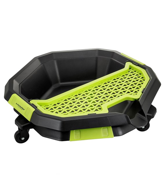 Miska do zlewania oleju na kółkach, z ociekaczem, 8L