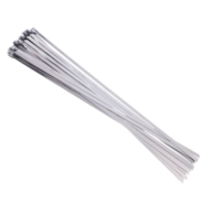 Stalowe opaski zaciskowe, 4.6x300 mm, 25 szt.