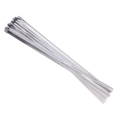 Stalowe opaski zaciskowe, 4.6x300 mm, 25 szt.