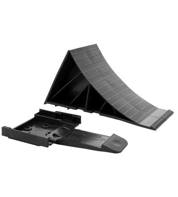 Klin pod koło 22x9x12,3 cm, max 1500 kg, z wieszakiem, DIN 76051-D53