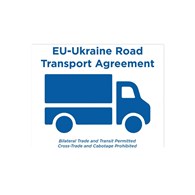 Wklejka na szybę TRANSPORT EU-UA