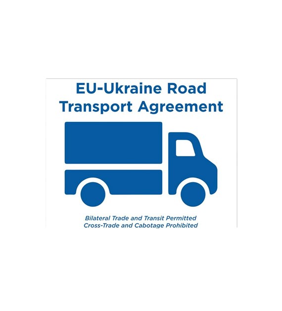 Autocollant pour vitre de voiture, TRANSPORT EU-UA