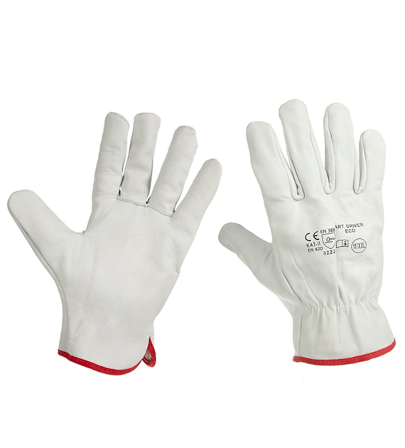 Passende Handschuhe aus Ziegenleder, 10