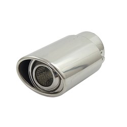 Oval exhaust pipe tip
