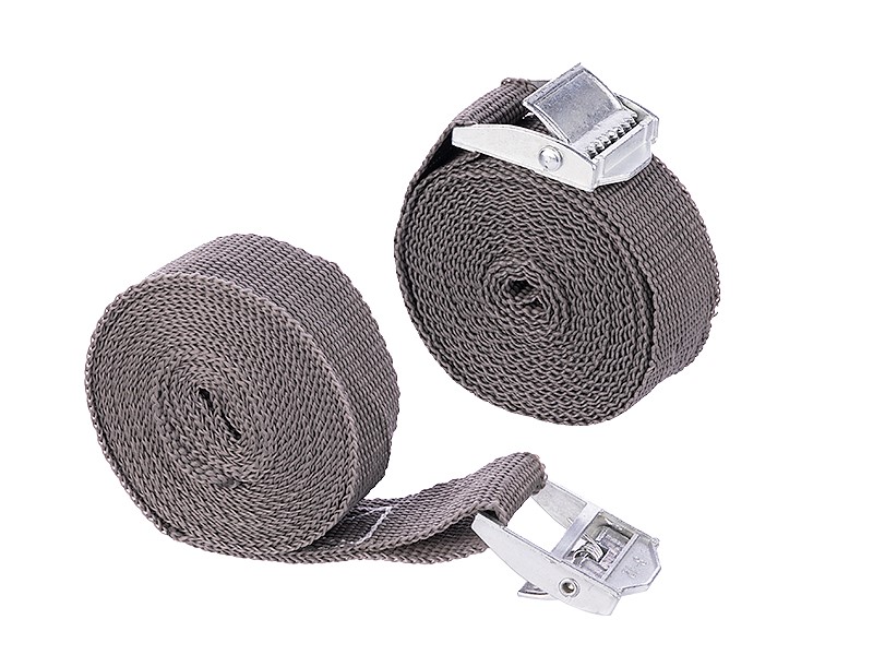 Cam buckle tie down straps 25 mm x 3m, 100 daN, 400 kg