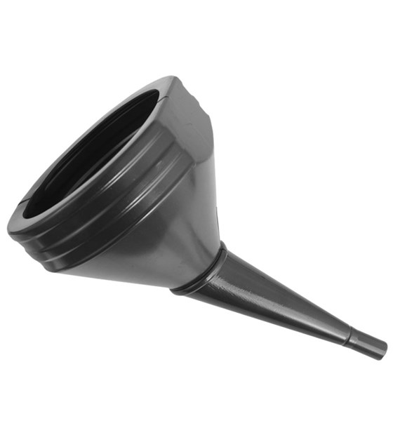 Plastic funnel, 210 mm bowl, angled, XXL