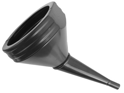Plastic funnel, 210 mm bowl, angled, XXL